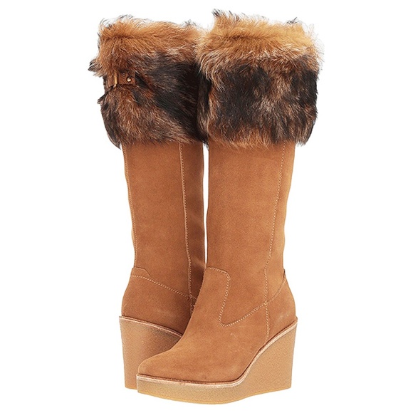 UGG Shoes - New UGG  Valberg Chestnut Fur Sheepskin Cuff Boots